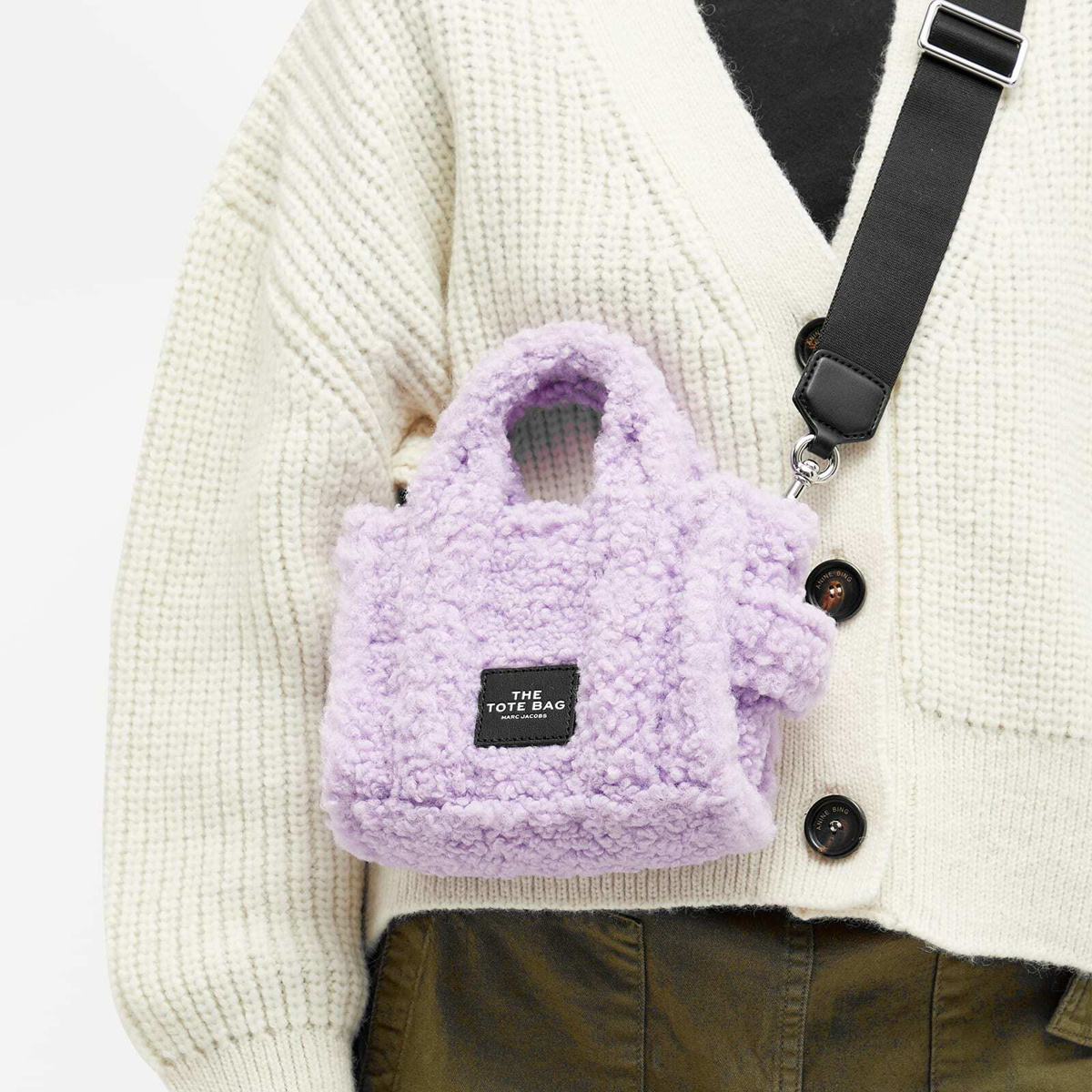 Marc Jacobs Women's The Teddy Micro Tote in Lilac Marc Jacobs