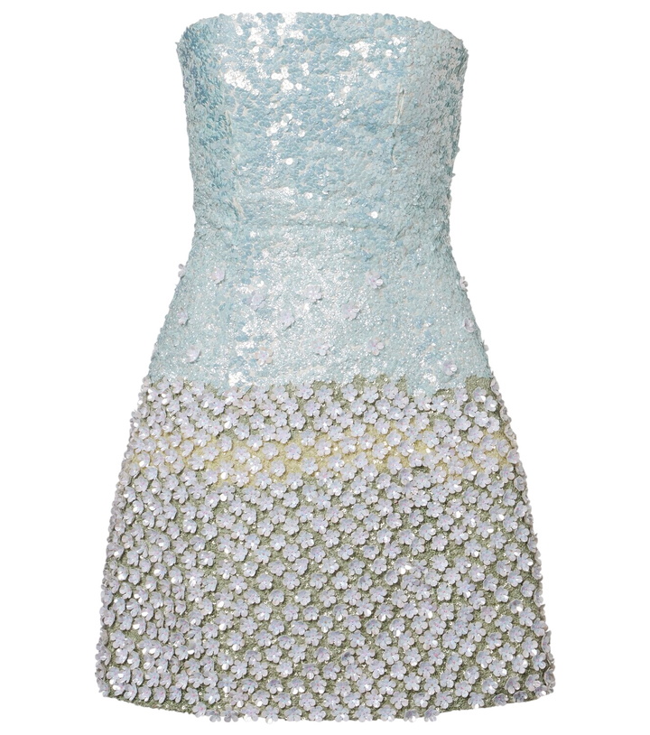 Photo: Là Fuori Floral sequined minidress