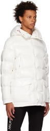 Moncler White Short Chiablese Down Jacket