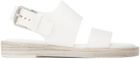 Ann Demeulemeester White Lore Flat Sandals