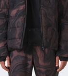 Aztech Mountain Nuke printed hooded down ski jacket