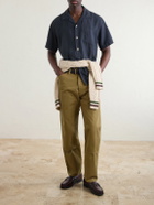 Drake's - Carpenter Straight-Leg Cotton Cargo Trousers - Brown
