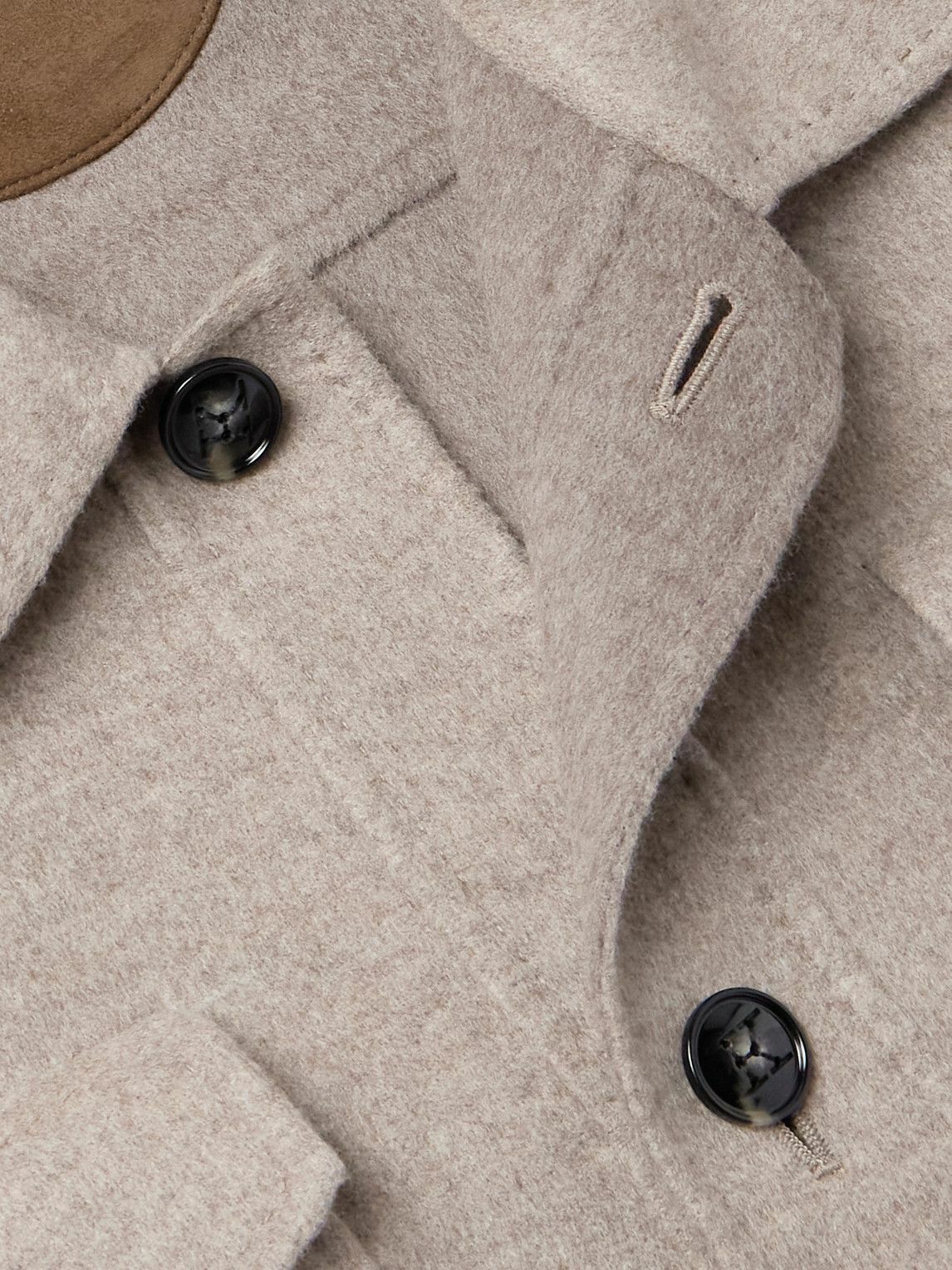 Kiton - Wool and Cashmere-Blend Overshirt - Neutrals