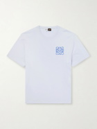 LOEWE - Paula's Ibiza Logo-Embroidered Cotton T-Shirt - Blue