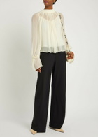 Staud Stroll Crepe Trousers Black