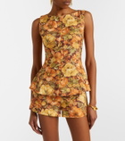 Faithfull Lila floral linen shorts