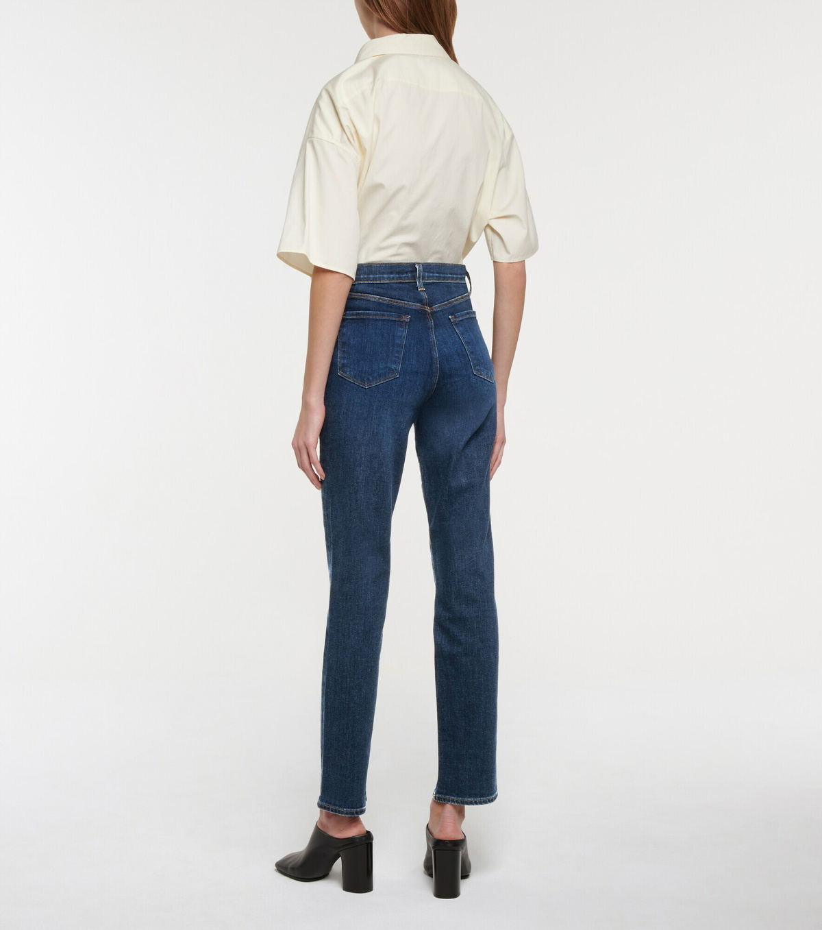 J Brand - Tegan high-rise straight jeans