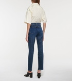 J Brand - Tegan high-rise straight jeans
