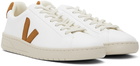 VEJA White & Tan Urca Sneakers