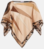 Pucci Hawaii silk satin cape