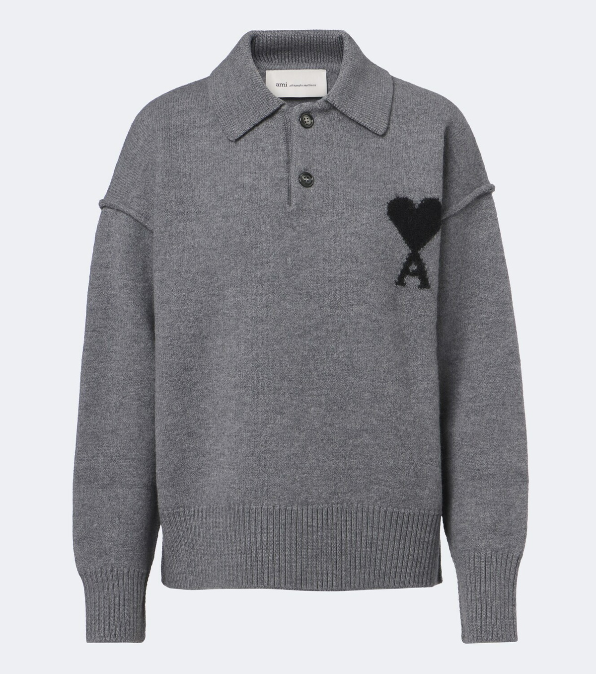 Ami Paris Ami de Coeur wool polo sweater