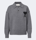 Ami Paris Ami de Coeur wool polo sweater