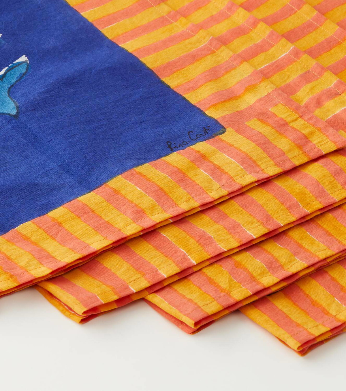 Lisa Corti Arabesque Corolla set of 4 napkins