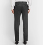 Canali - Charcoal Slim-Fit Mélange Super 120s Brushed-Wool Suit Trousers - Charcoal