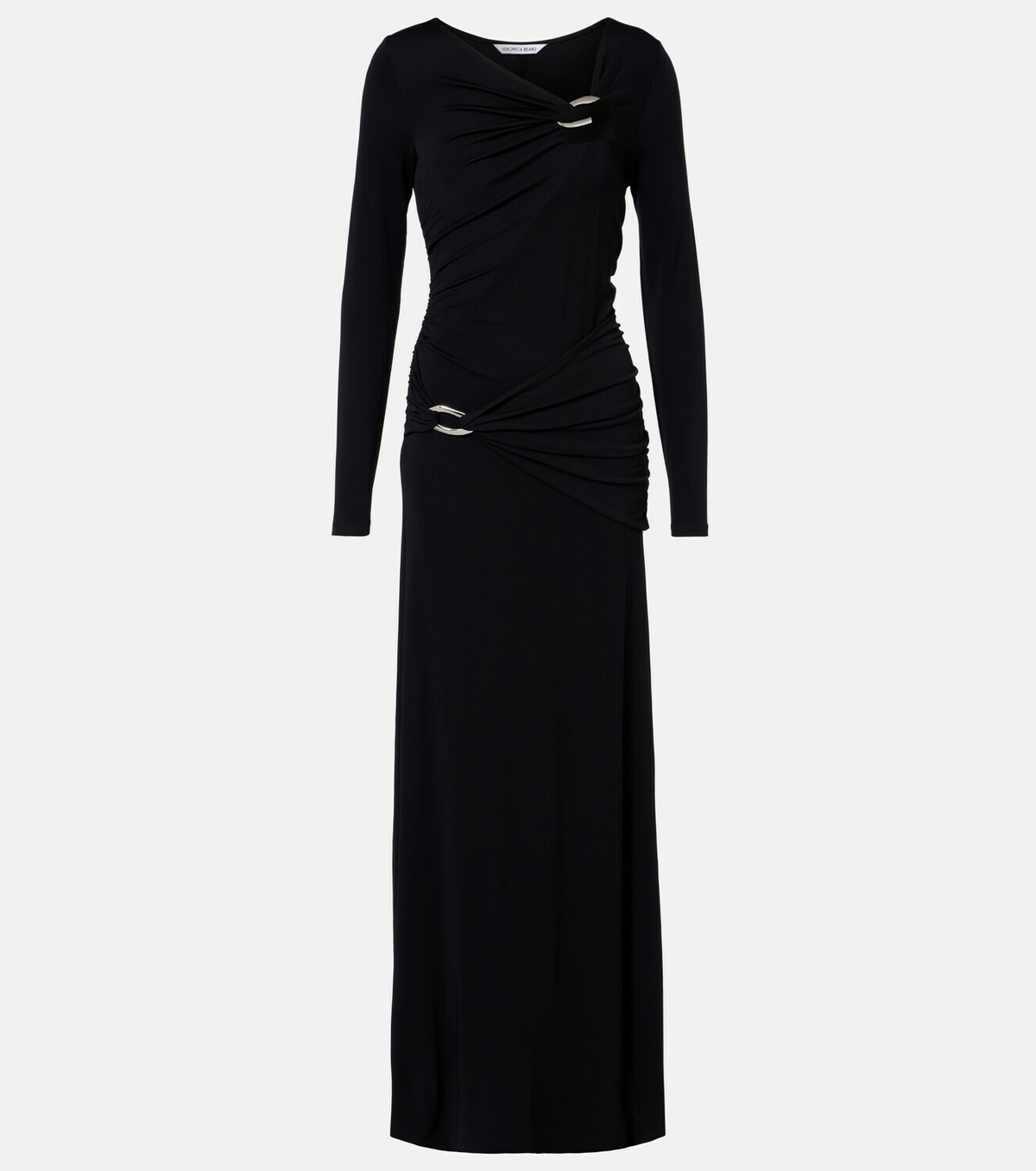 Veronica Beard Viela gathered jersey maxi dress