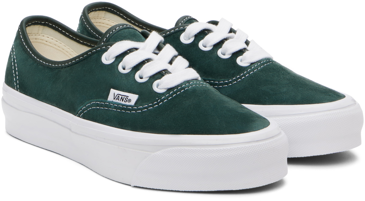 Vans Green Premium Authentic 44 Suede Sneakers Vans