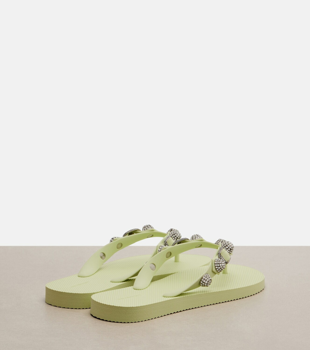 Balenciaga Cagole embellished thong sandals