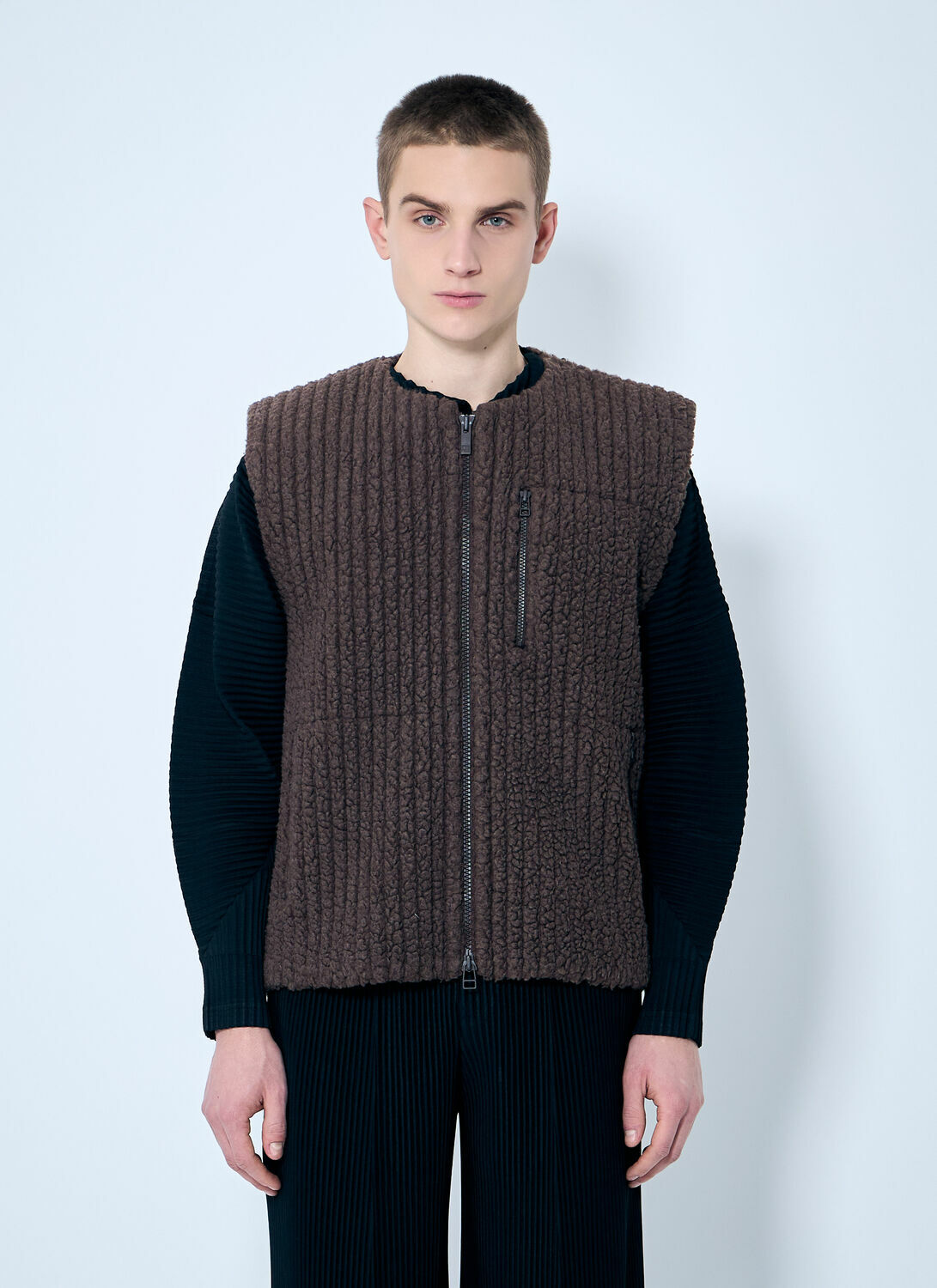 Homme Plissé Issey Miyake Fleece Rib Gilet