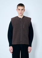 Homme Plissé Issey Miyake Fleece Rib Gilet