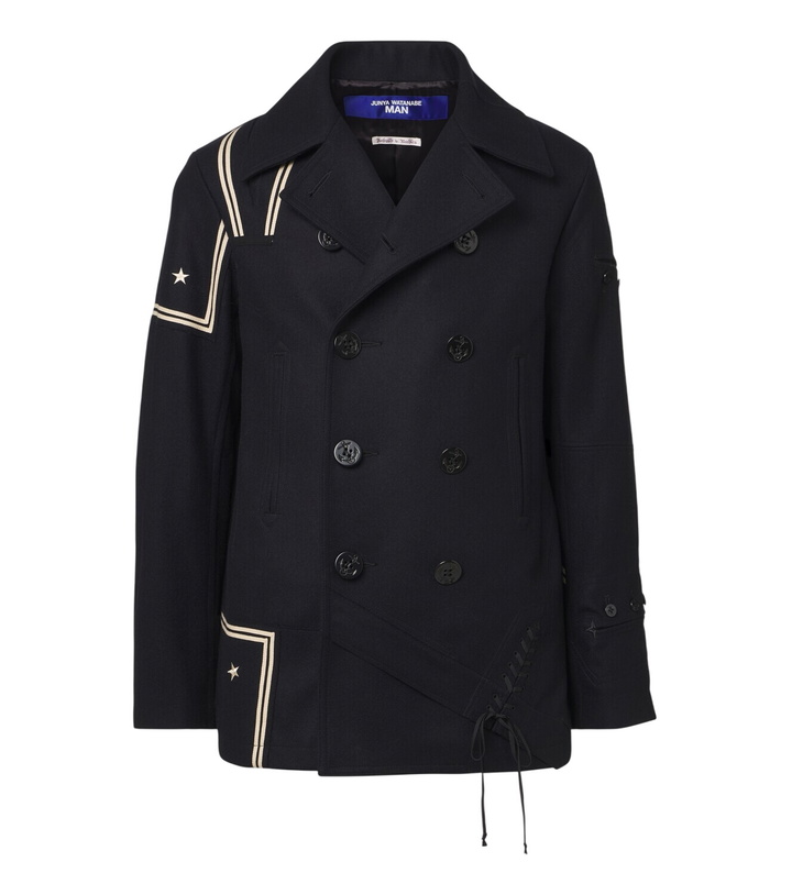 Photo: Junya Watanabe Double-breasted wool-blend blazer