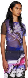 Gerrit Jacob Purple Printed T-Shirt