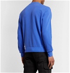 Moncler - Slim-Fit Logo-Embroidered Loopback Cotton-Jersey Sweatshirt - Blue