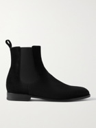 MANOLO BLAHNIK - Delsa Suede Chelsea Boots - Black