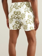 Frescobol Carioca - Slim-Fit Short-Length Printed Recycled Swim Shorts - Neutrals