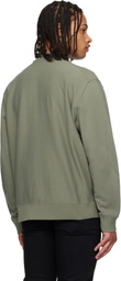 Givenchy Khaki 'GIVENCHY Paris' Couture Seam Cardigan Jacket