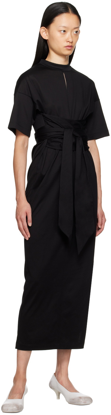 Mame Kurogouchi Black Suvin Midi Dress