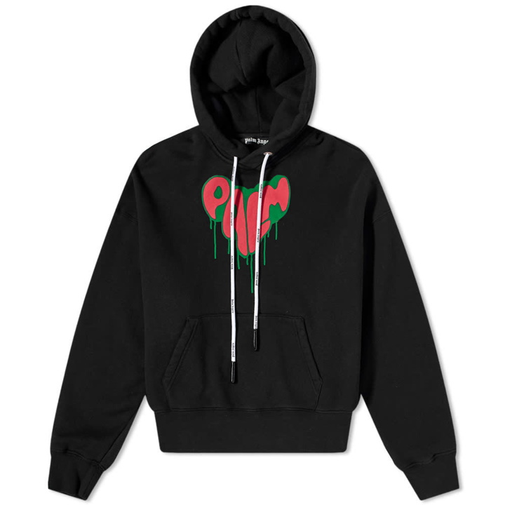 Photo: Palm Angels Spray Heart Logo Popover Hoody