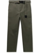 Sacai - Carhartt WIP Straight-Leg Belted Woven Trousers - Brown