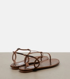 Aquazzura Almost Bare snake-effect leather sandals