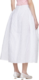 Cecilie Bahnsen White CBfabiola Midi Skirt