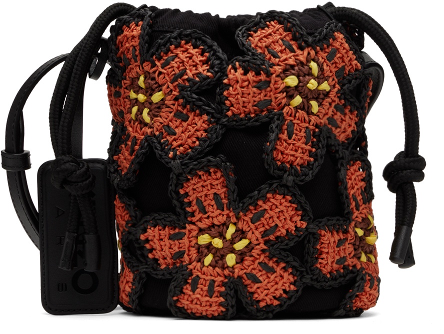 Kenzo Black Kenzo Paris Boke Flower Crochet Bag Kenzo