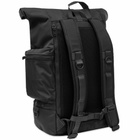 Sandqvist Men's Verner Ballistic Rolltop Backpack in Black 