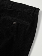 Portuguese Flannel - Straight-Leg Cotton-Corduroy Trousers - Black
