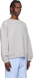 Dries Van Noten Gray Oversized Sweatshirt