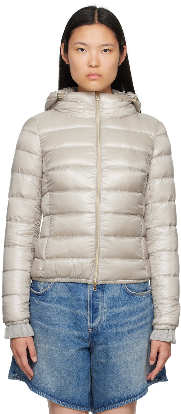 Herno Taupe Giada Down Jacket Herno