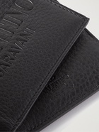 VALENTINO - Valentino Garavani Logo-Debossed Full-Grain Leather Billfold Wallet