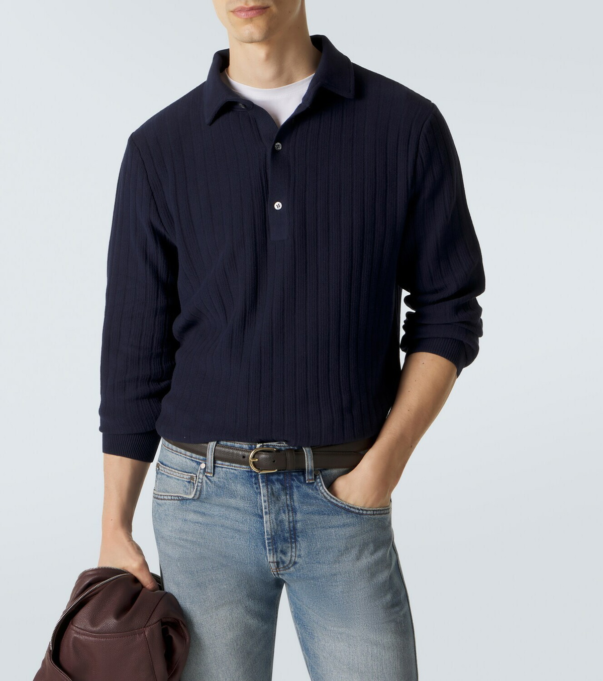 Lardini Cotton polo sweater