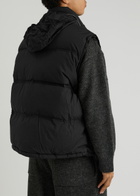 Ami Paris Quilted Hooded Shell Gilet Black