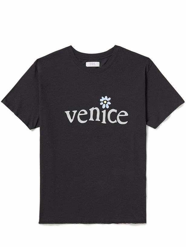 Photo: ERL - Venice Printed Cotton-Jersey T-Shirt - Black