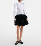 Noir Kei Ninomiya Tulle miniskirt