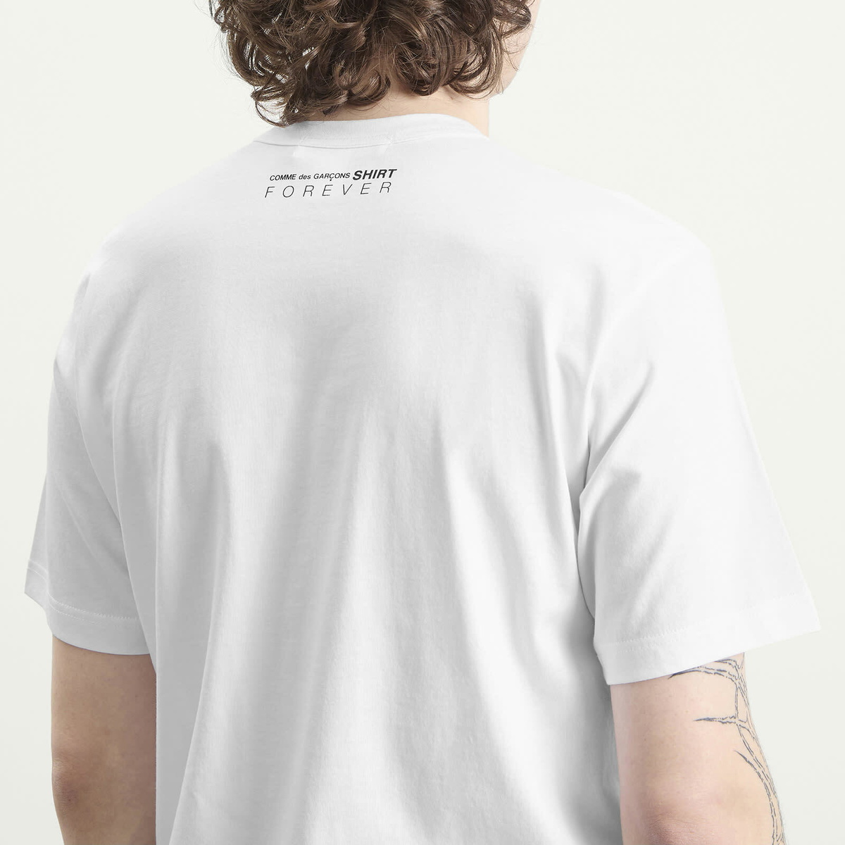 Comme des Garçons SHIRT Men's Cotton T-Shirt in White