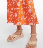 Lee Mathews Bella floral silk satin slip dress