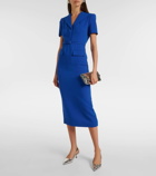 Roland Mouret Belted cady midi dress