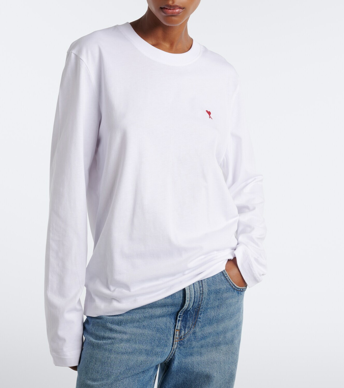 Ami Paris Ami De Cœur cotton jersey T-shir