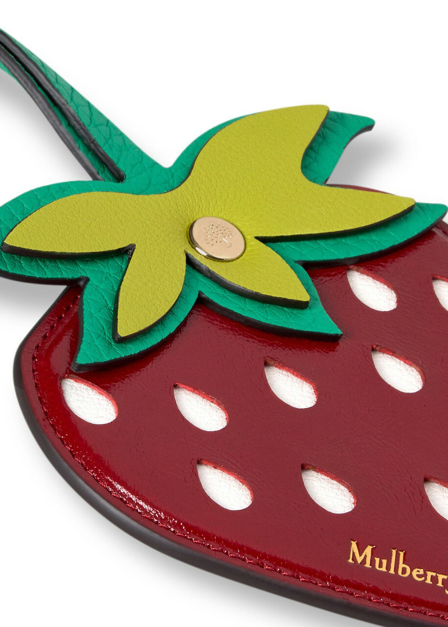 Mulberry Strawberry bag Charm - Red - One Size
