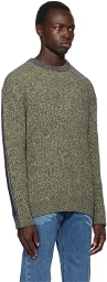 PS by Paul Smith Yellow & Purple Marled Sweater